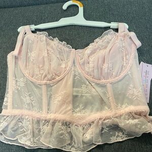 Wild Fable Pink Lace Bralette